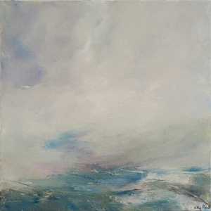 Glendalough Mist, Co Wicklow. Oil on Canvas. 40 x 40cm